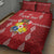 Custom Tonga Rugby 2024 Quilt Bed Set Go Champions Ikale Tahi Ngatu Pattern