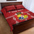 Custom Tonga Rugby 2024 Quilt Bed Set Go Champions Ikale Tahi Ngatu Pattern