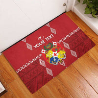 Custom Tonga Rugby 2024 Rubber Doormat Go Champions Ikale Tahi Ngatu Pattern LT14 - Polynesian Pride