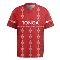 Custom Tonga Rugby 2024 Rugby Jersey Go Champions Ikale Tahi Ngatu Pattern LT14 Red - Polynesian Pride
