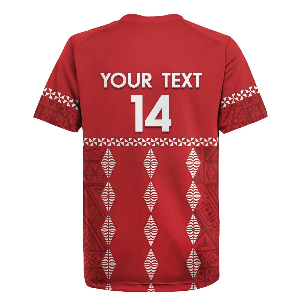 Custom Tonga Rugby 2024 Rugby Jersey Go Champions Ikale Tahi Ngatu Pattern LT14 - Polynesian Pride
