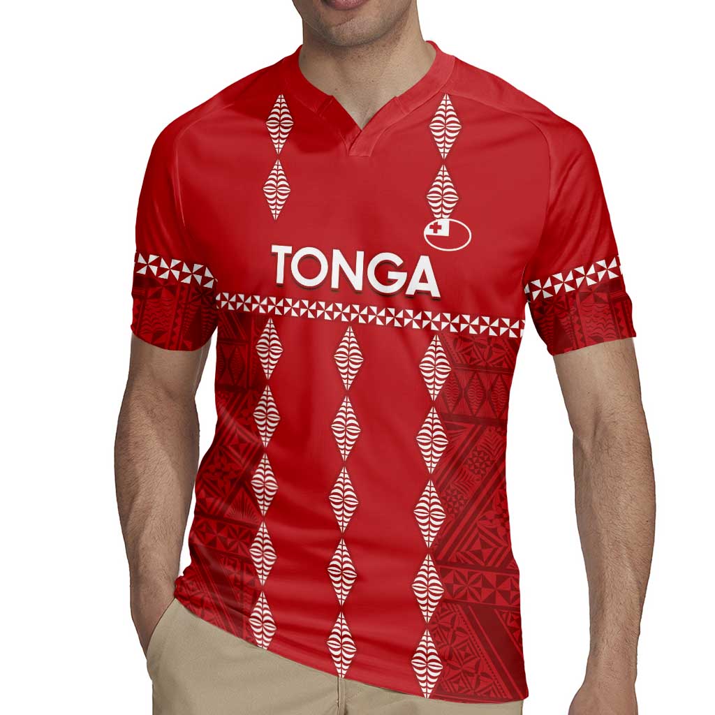 Custom Tonga Rugby 2024 Rugby Jersey Go Champions Ikale Tahi Ngatu Pattern LT14 - Polynesian Pride