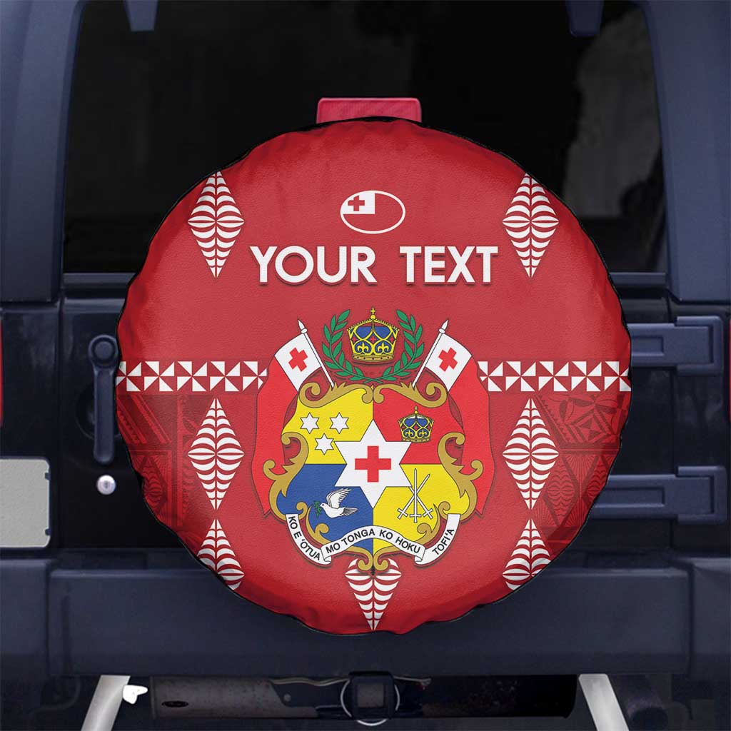 Custom Tonga Rugby 2024 Spare Tire Cover Go Champions Ikale Tahi Ngatu Pattern LT14 - Polynesian Pride