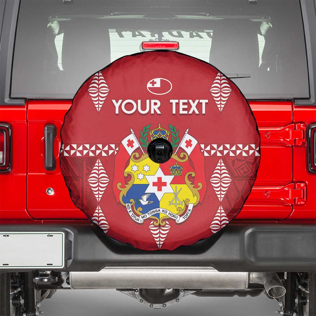 Custom Tonga Rugby 2024 Spare Tire Cover Go Champions Ikale Tahi Ngatu Pattern LT14 - Polynesian Pride