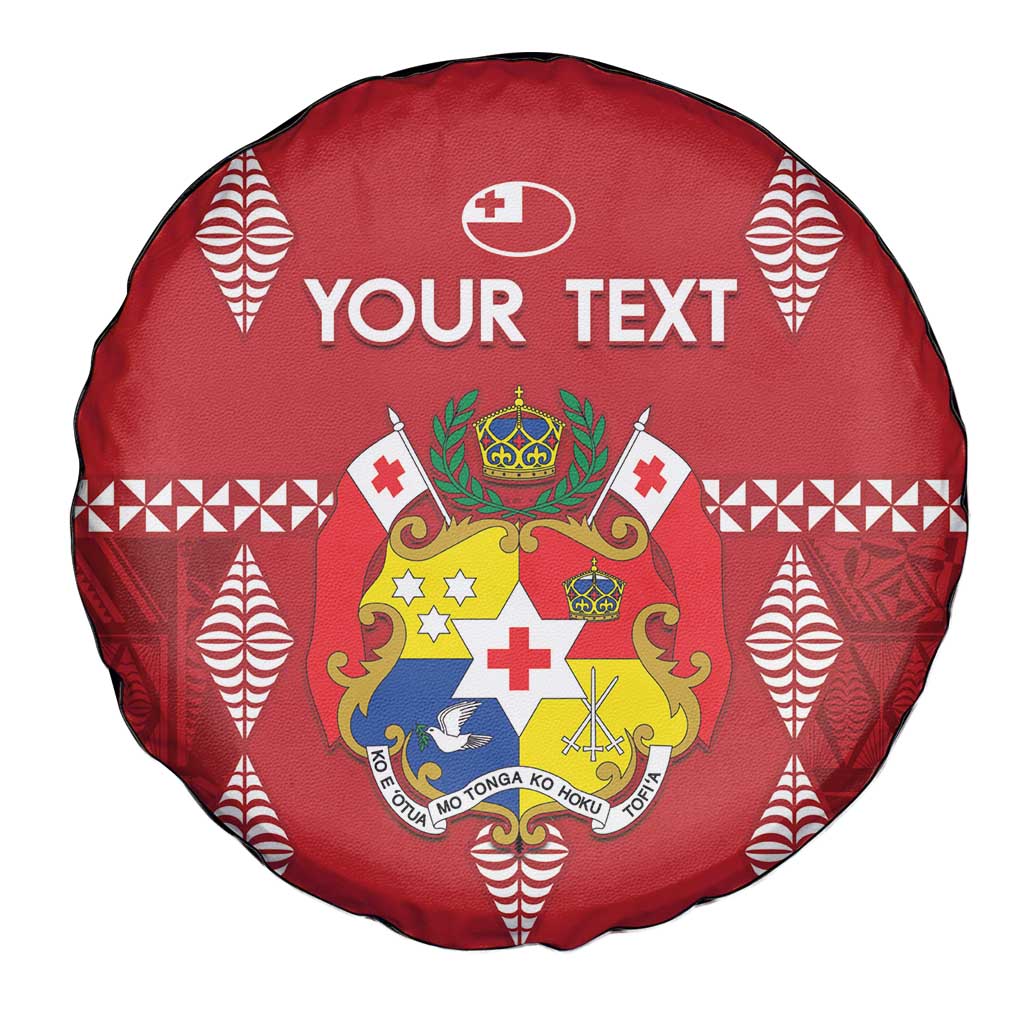 Custom Tonga Rugby 2024 Spare Tire Cover Go Champions Ikale Tahi Ngatu Pattern LT14 - Polynesian Pride