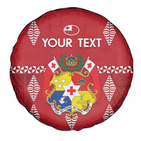 Custom Tonga Rugby 2024 Spare Tire Cover Go Champions Ikale Tahi Ngatu Pattern LT14 - Polynesian Pride