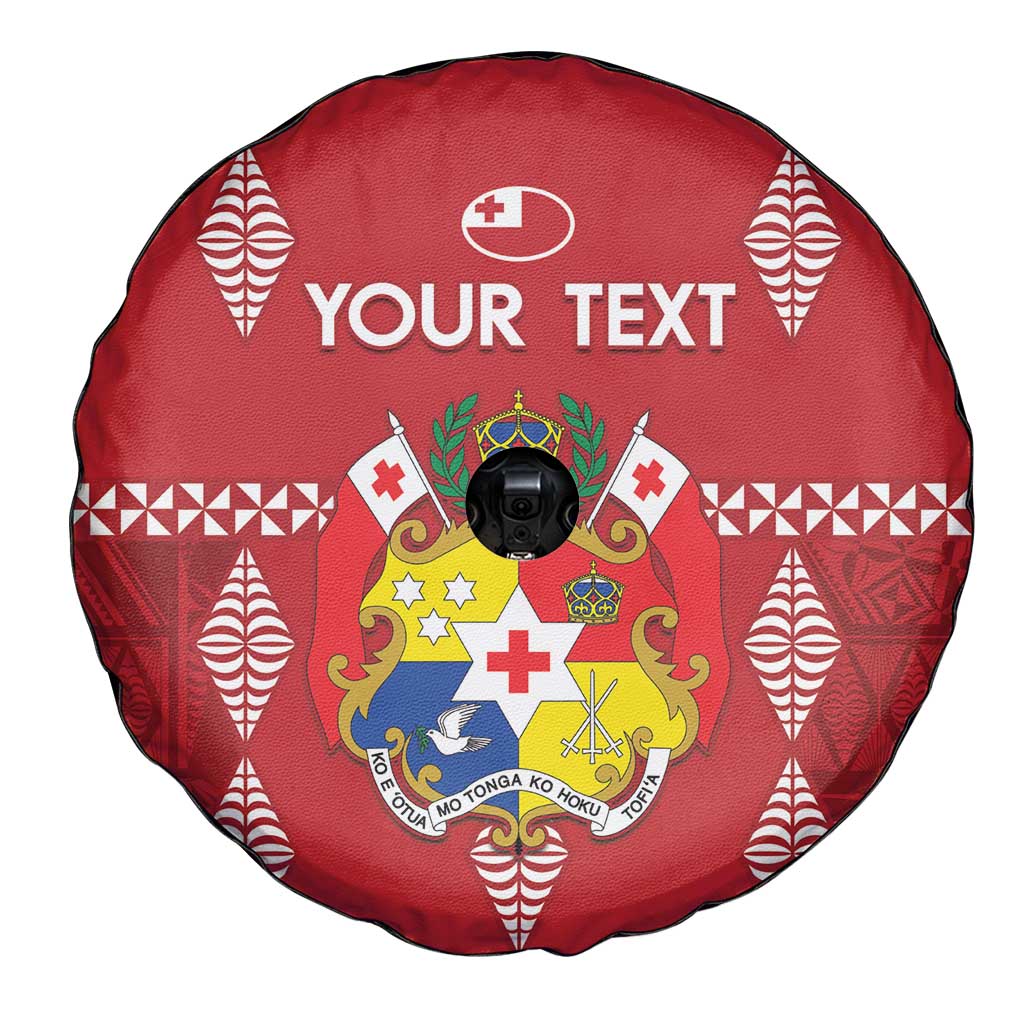Custom Tonga Rugby 2024 Spare Tire Cover Go Champions Ikale Tahi Ngatu Pattern LT14 - Polynesian Pride