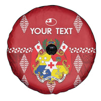 Custom Tonga Rugby 2024 Spare Tire Cover Go Champions Ikale Tahi Ngatu Pattern LT14 - Polynesian Pride
