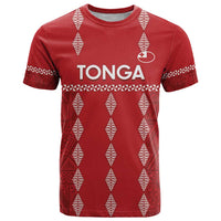 Custom Tonga Rugby 2024 T Shirt Go Champions Ikale Tahi Ngatu Pattern LT14 Red - Polynesian Pride