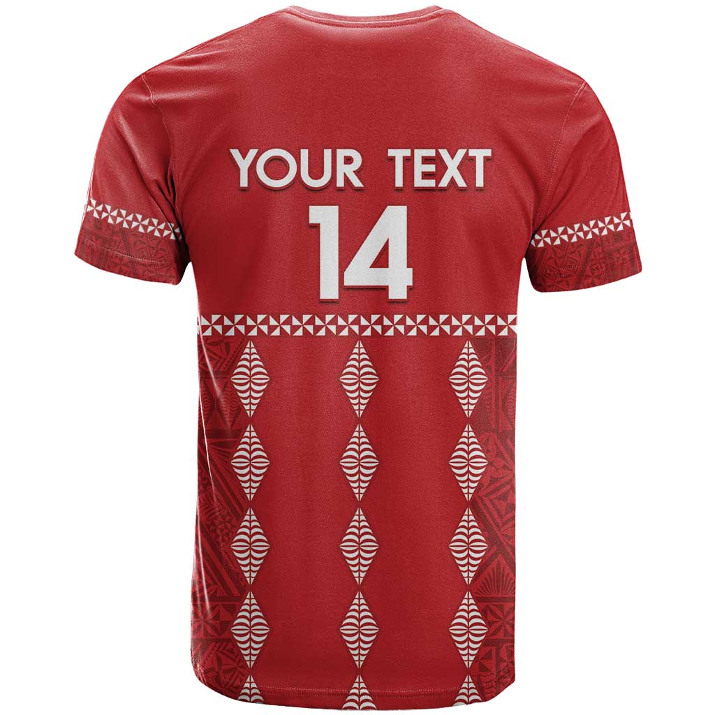 Custom Tonga Rugby 2024 T Shirt Go Champions Ikale Tahi Ngatu Pattern LT14 - Polynesian Pride