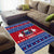 Personalised Samoa Christmas Area Rug Samoan Coat Of Arms Manuia Le Kirisimas LT14 - Polynesian Pride