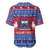 Personalised Samoa Christmas Baseball Jersey Samoan Coat Of Arms Manuia Le Kirisimas LT14 - Polynesian Pride