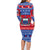 Personalised Samoa Christmas Family Matching Long Sleeve Bodycon Dress and Hawaiian Shirt Samoan Coat Of Arms Manuia Le Kirisimas LT14 - Polynesian Pride