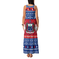 Personalised Samoa Christmas Family Matching Tank Maxi Dress and Hawaiian Shirt Samoan Coat Of Arms Manuia Le Kirisimas LT14 - Polynesian Pride