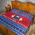 Personalised Samoa Christmas Quilt Samoan Coat Of Arms Manuia Le Kirisimas LT14 - Polynesian Pride