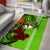 Personalised Hawaii Christmas Area Rug Mele Kalikimaka Kakau Polynesian Shark Tattoo LT14 - Polynesian Pride