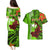 Personalised Hawaii Christmas Couples Matching Puletasi Dress and Hawaiian Shirt Mele Kalikimaka Kakau Polynesian Shark Tattoo LT14 - Polynesian Pride