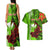 Personalised Hawaii Christmas Couples Matching Tank Maxi Dress and Hawaiian Shirt Mele Kalikimaka Kakau Polynesian Shark Tattoo LT14 - Polynesian Pride