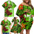 Personalised Hawaii Christmas Family Matching Off Shoulder Short Dress and Hawaiian Shirt Mele Kalikimaka Kakau Polynesian Shark Tattoo LT14 - Polynesian Pride