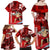 Personalised Hawaii Christmas Family Matching Off Shoulder Maxi Dress and Hawaiian Shirt Mele Kalikimaka Surfing Santa Claus LT14 - Polynesian Pride