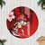 Hawaii Christmas Tree Skirt Mele Kalikimaka Surfing Santa Claus LT14 Casual Tree Skirts Red - Polynesian Pride