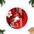 Hawaii Christmas Tree Skirt Mele Kalikimaka Surfing Santa Claus LT14 Fringed Tree Skirts Red - Polynesian Pride