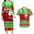 Personalised Hawaii Christmas Couples Matching Long Sleeve Bodycon Dress and Hawaiian Shirt Mele Kalikimaka Hawaiian Santa Tropical Vibes LT14 Red - Polynesian Pride