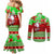 Personalised Hawaii Christmas Couples Matching Mermaid Dress and Long Sleeve Button Shirts Mele Kalikimaka Hawaiian Santa Tropical Vibes LT14 - Polynesian Pride