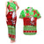 Personalised Hawaii Christmas Couples Matching Tank Maxi Dress and Hawaiian Shirt Mele Kalikimaka Hawaiian Santa Tropical Vibes LT14 Red - Polynesian Pride