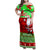 Personalised Hawaii Christmas Family Matching Off Shoulder Maxi Dress and Hawaiian Shirt Mele Kalikimaka Hawaiian Santa Tropical Vibes LT14 Mom's Dress Red - Polynesian Pride