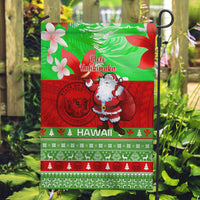 Personalised Hawaii Christmas Garden Flag Mele Kalikimaka Hawaiian Santa Tropical Vibes LT14 Garden Flag Red - Polynesian Pride