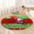 Personalised Hawaii Christmas Round Carpet Mele Kalikimaka Hawaiian Santa Tropical Vibes LT14 - Polynesian Pride