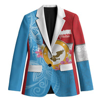 Personalised Malaita Province Day Blazer Solomon Islands Maramapaina Flag Color LT14 Unisex Blue - Polynesian Pride