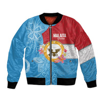 Personalised Malaita Province Day Bomber Jacket Solomon Islands Maramapaina Flag Color LT14 Unisex Blue - Polynesian Pride
