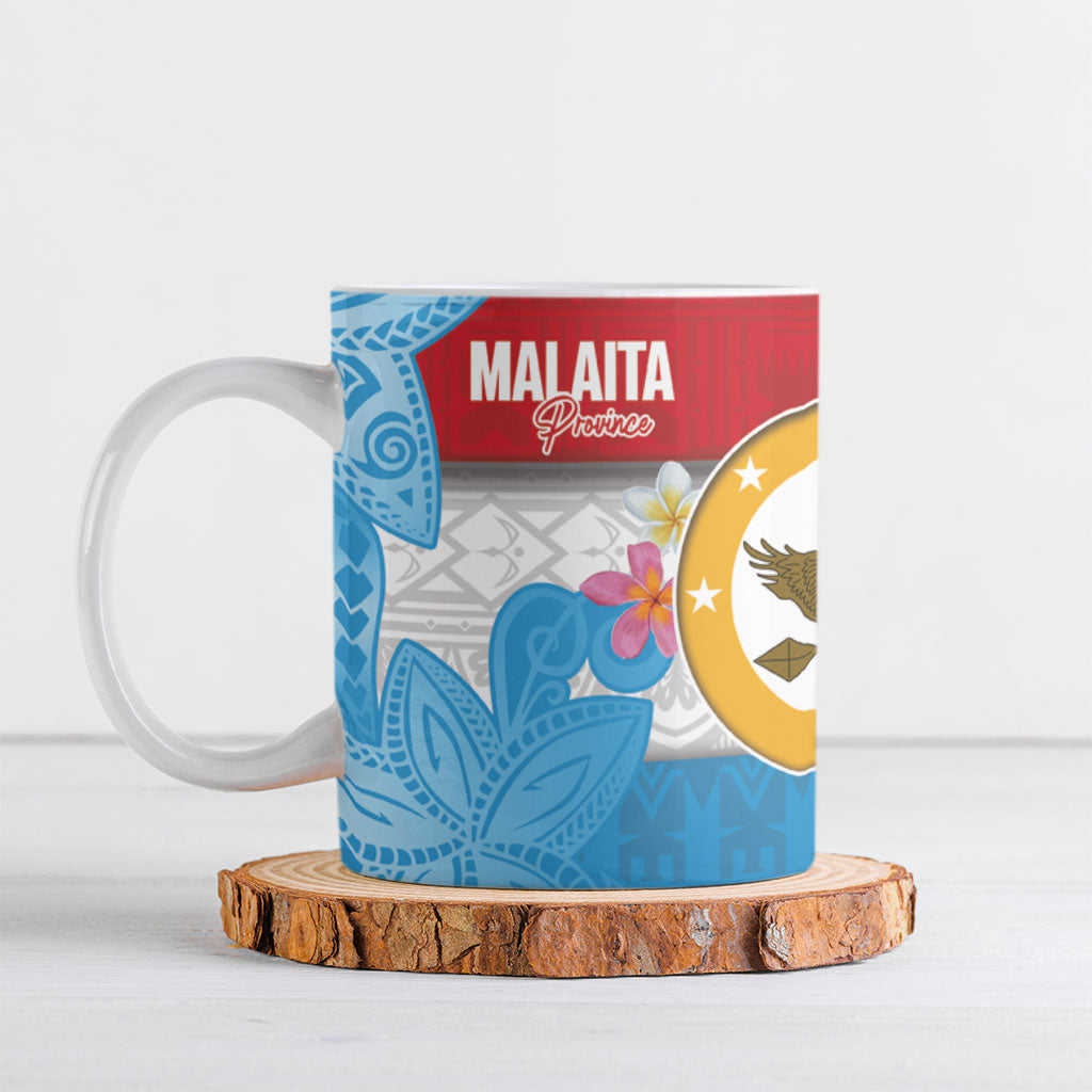 Personalised Malaita Province Day Ceramic Mug Solomon Islands Maramapaina Flag Color LT14 Blue - Polynesian Pride