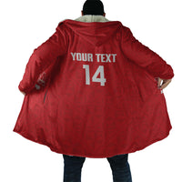 Mate Maa Tonga Rugby Custom Cloak 2026 Tongan Ngatu Pattern Red LT14 - Polynesian Pride