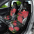 Personalized Mele Kalikimaka Hawaii Car Seat Cover I'iwi Bird With Ohia Lehua - Black Color