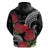 Personalized Mele Kalikimaka Hawaii Hoodie I'iwi Bird With Ohia Lehua - Black Color