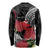 Personalized Mele Kalikimaka Hawaii Long Sleeve Shirt I'iwi Bird With Ohia Lehua - Black Color