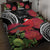 Personalized Mele Kalikimaka Hawaii Quilt Bed Set I'iwi Bird With Ohia Lehua - Black Color