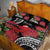 Personalized Mele Kalikimaka Hawaii Quilt Bed Set I'iwi Bird With Ohia Lehua - Black Color