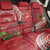 Personalized Mele Kalikimaka Hawaii Back Car Seat Cover I'iwi Bird With Ohia Lehua - Red Color