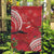 Personalized Mele Kalikimaka Hawaii Garden Flag I'iwi Bird With Ohia Lehua - Red Color