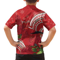 Personalized Mele Kalikimaka Hawaii Hawaiian Shirt I'iwi Bird With Ohia Lehua - Red Color LT14 - Polynesian Pride