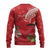 Personalized Mele Kalikimaka Hawaii Ugly Christmas Sweater I'iwi Bird With Ohia Lehua - Red Color