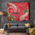 Personalized Mele Kalikimaka Hawaii Tapestry I'iwi Bird With Ohia Lehua - Red Color