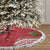 Personalized Mele Kalikimaka Hawaii Tree Skirt I'iwi Bird With Ohia Lehua - Red Color