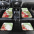 Pastel Green Hawaii Chameleon Christmas Car Mats Mele Kalikimaka Kakau - Watercolor