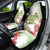 Pastel Green Hawaii Chameleon Christmas Car Seat Cover Mele Kalikimaka Kakau - Watercolor