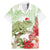 Pastel Green Hawaii Chameleon Christmas Family Matching Mermaid Dress and Hawaiian Shirt Mele Kalikimaka Kakau - Watercolor